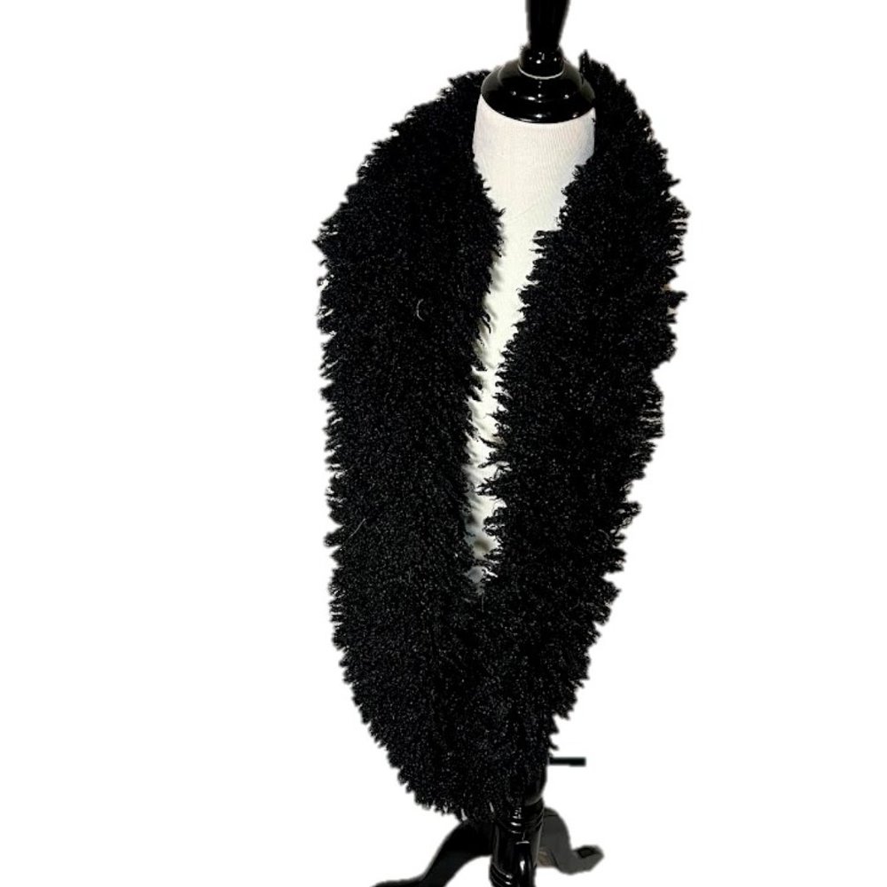 Betsey Johnson Faux Sheep Wool Infinity Scarf